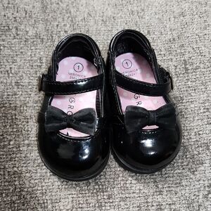 Black Kids Shoes with Bow
